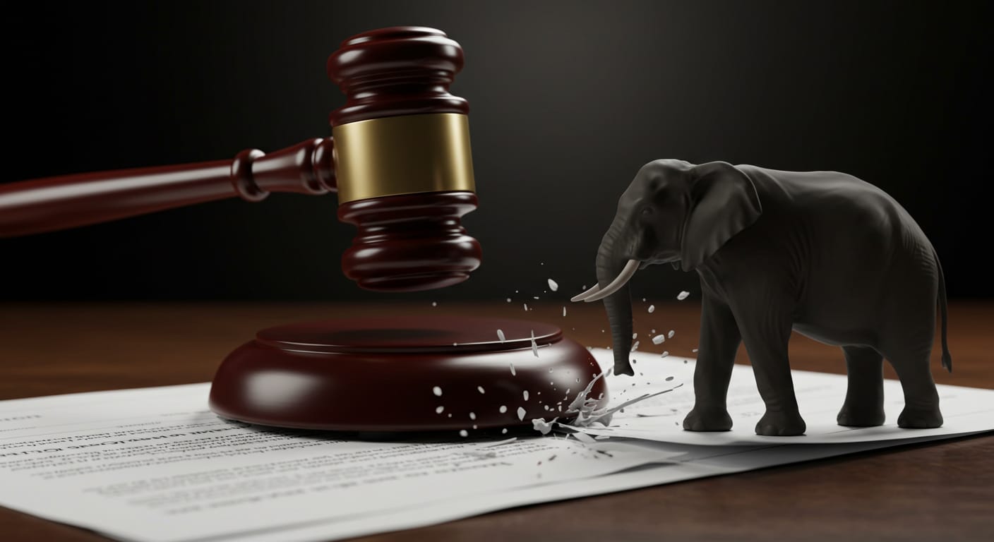 Illustration on blocked congressional oversight and the erosion of checks and balances.
